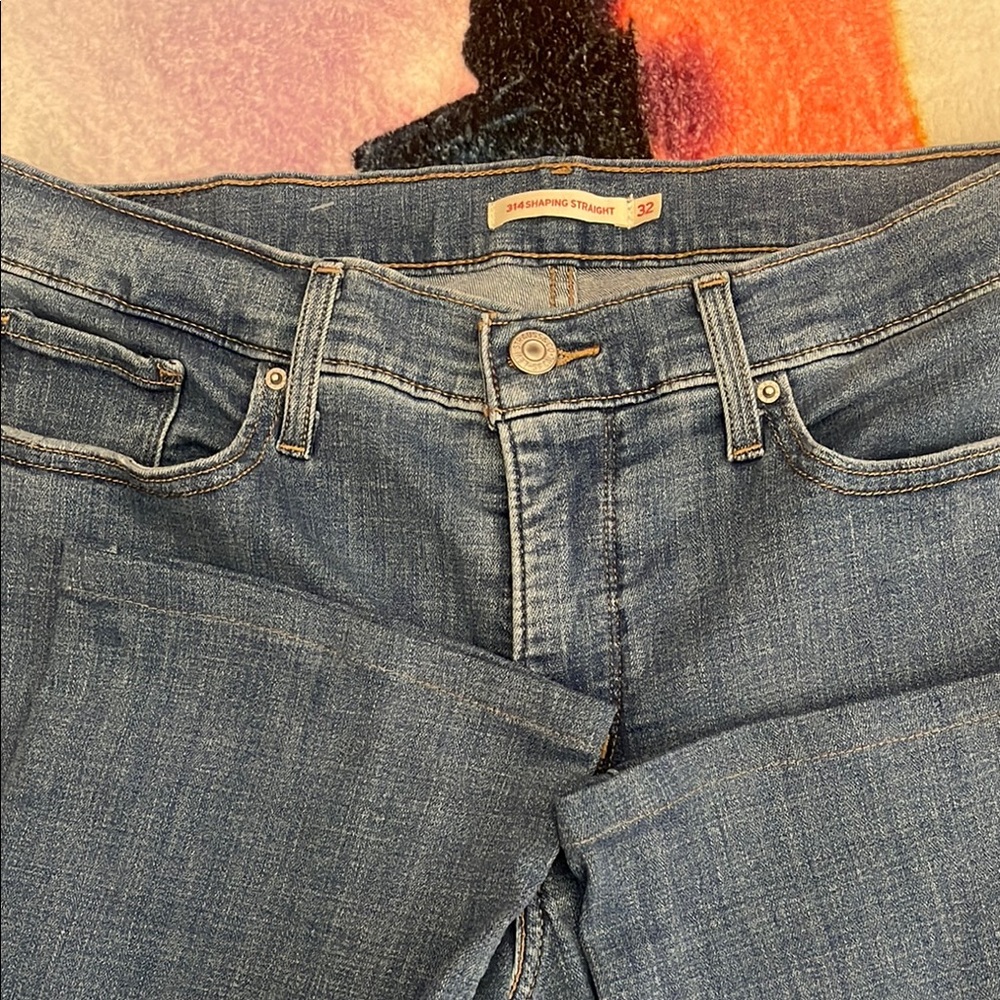 Levi's Blue Straight Leg Jeans